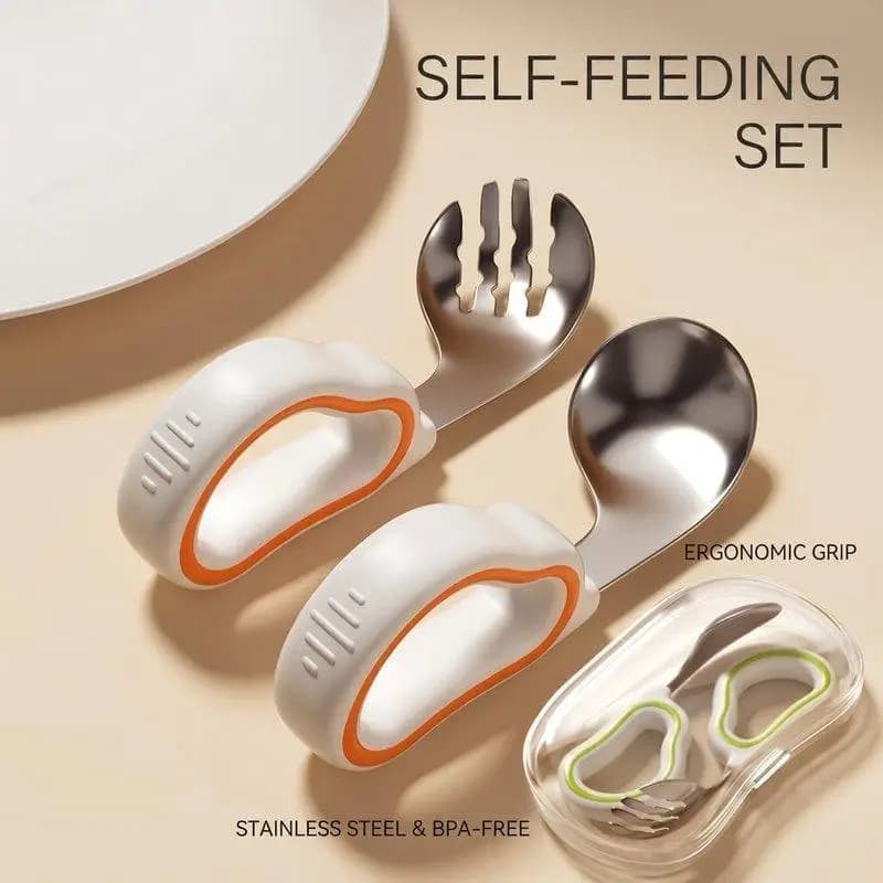 Infant Weaning Spoon and Fork Set