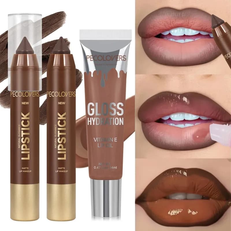 Lip Liner and Gloss Suit Set