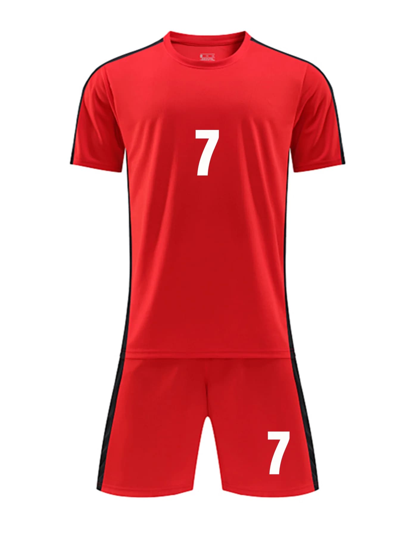 Unisex Blank Soccer Jersey Set