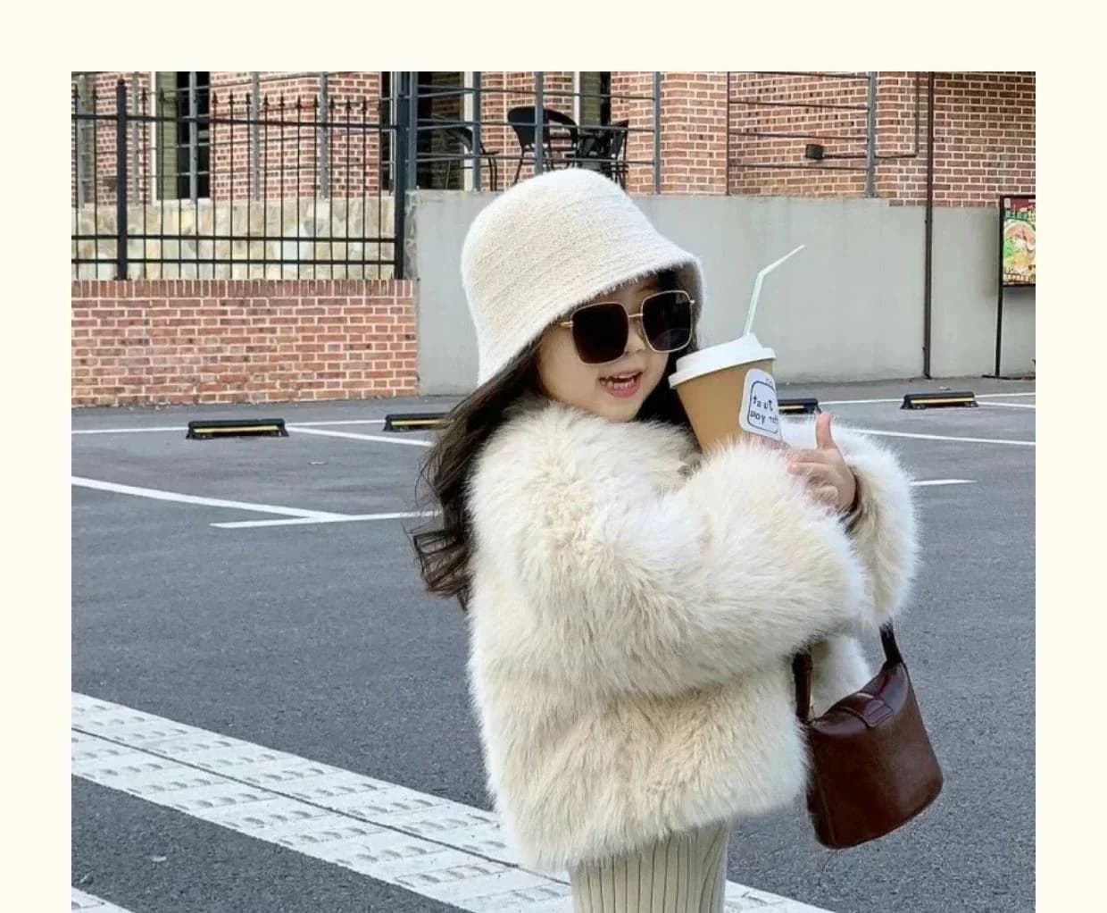 Girls Plush Winter Coat