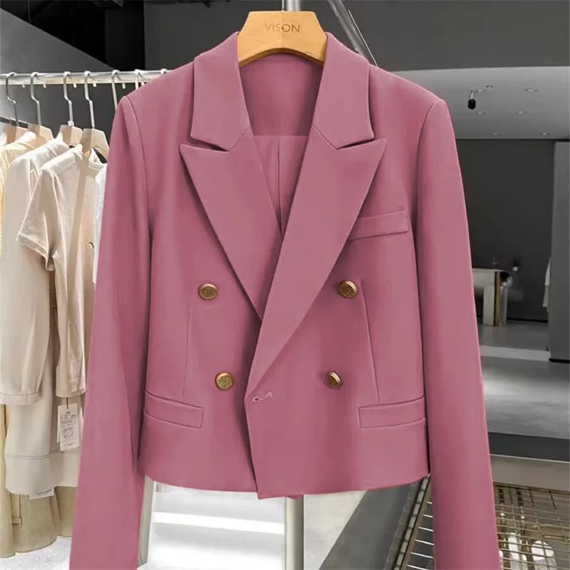 Women's Double-Breasted Tailored Blazer