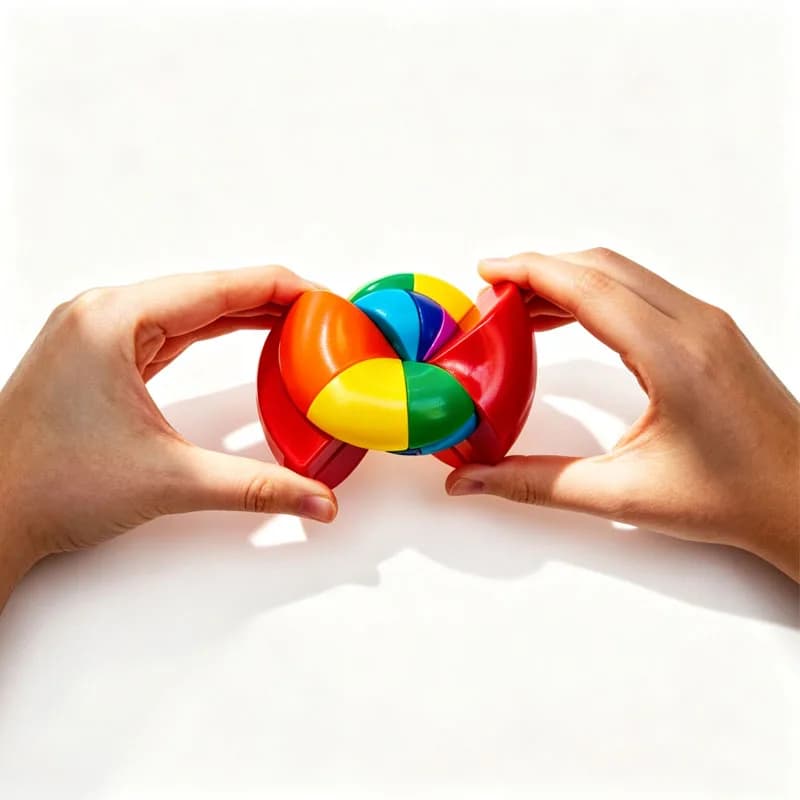 Rainbow Twist Puzzle Cube Speedcube