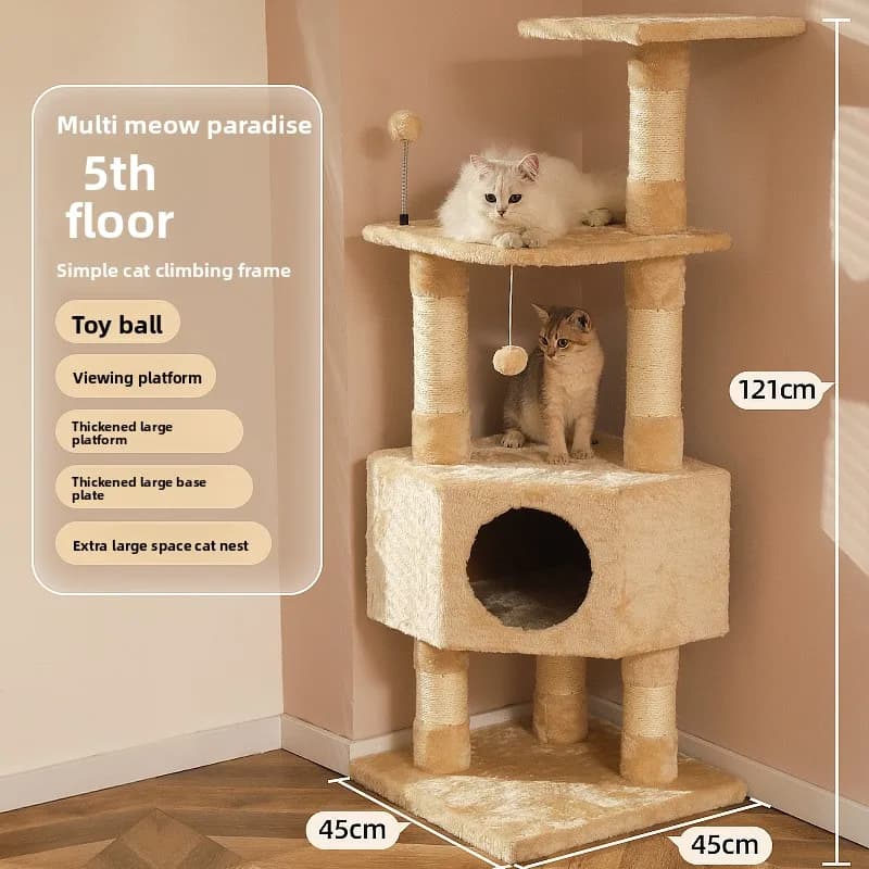 Cat Supplies, Sky Pillar, Jumping Platform, Tree Trunk, Large Scratching Column