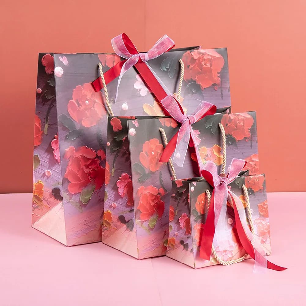 Kraft Paper Gift Bag with Handles
