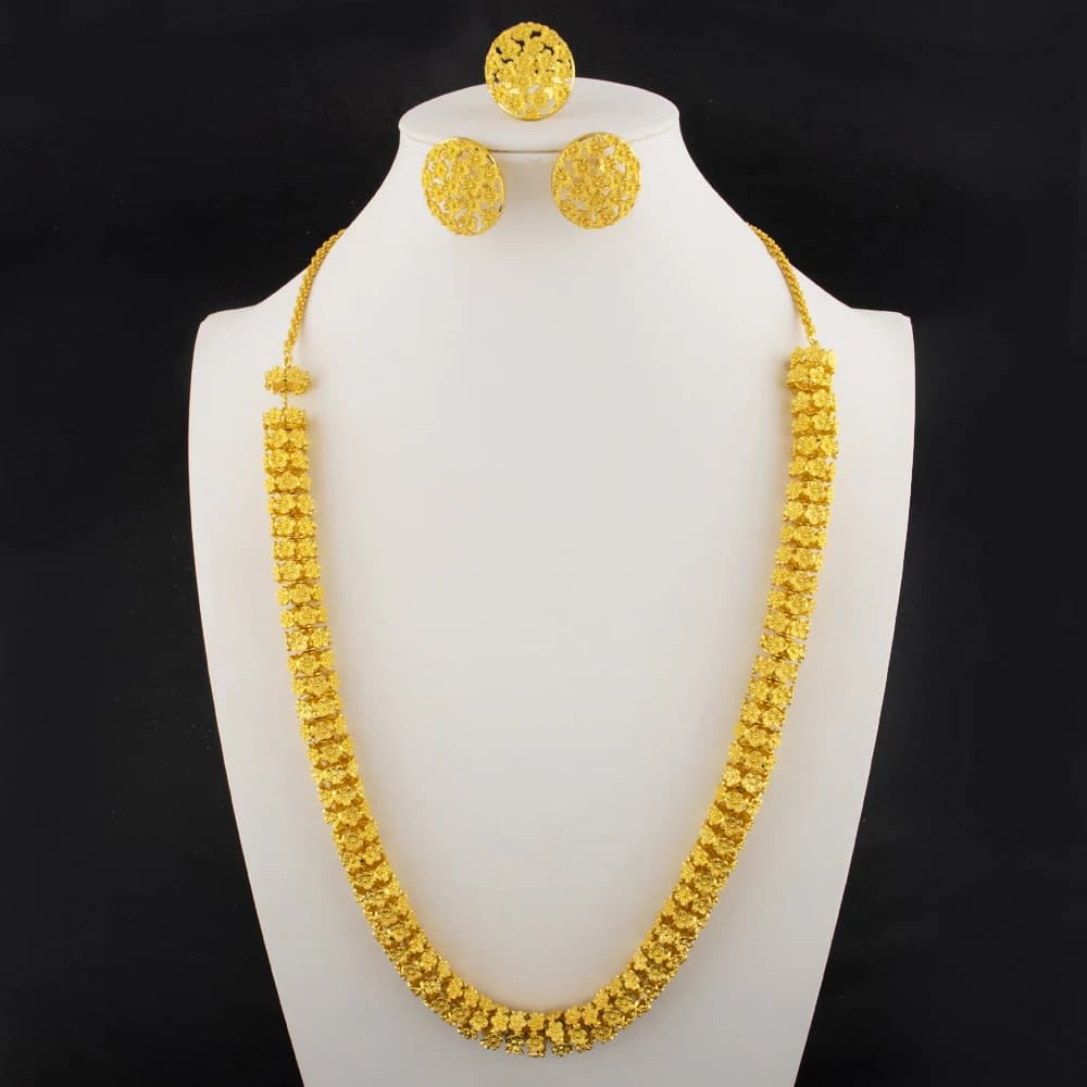 Women’s Jewelry Set Dubai High-quality Luxury Jewelry New Trendy African Women Jewelry Brazilian Bold Jewelry Set Wholesale