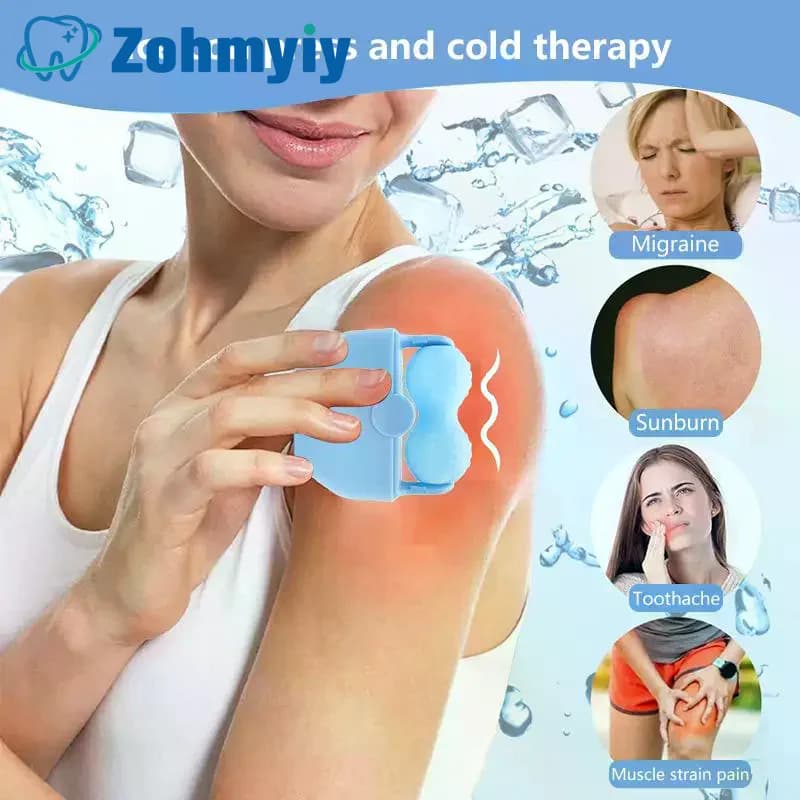 Face Ice Roller Double Roller Cool Facial Eye Massage Relieve Fatigue Pain Redness Skin Tighten Face Lift Reduce Swell Iceroller
