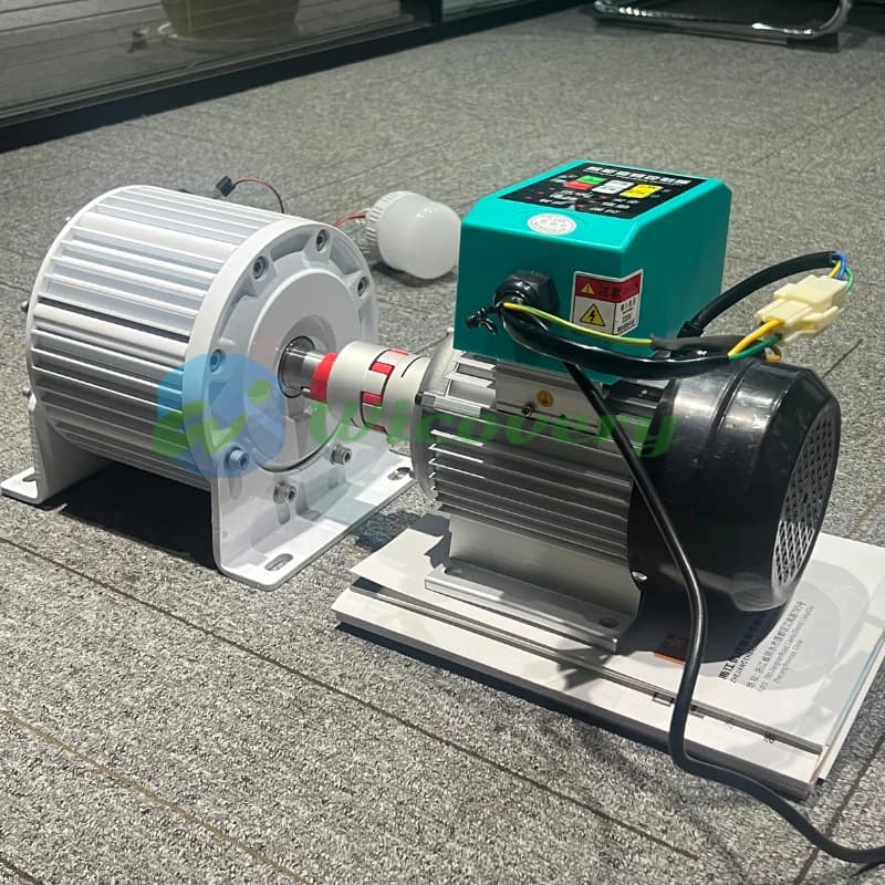 Home Use Three Phase Permanent Magnet Generator 24V 48V 110V 220V 380V Alternators 50KW 20KW 30KW With VFD Motor Big Power
