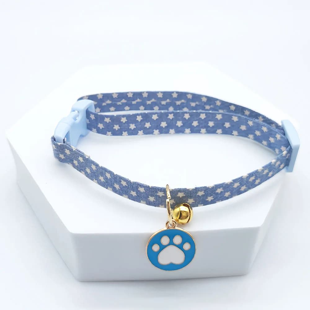 Adjustable Small Dog and Cat Collar with Bell