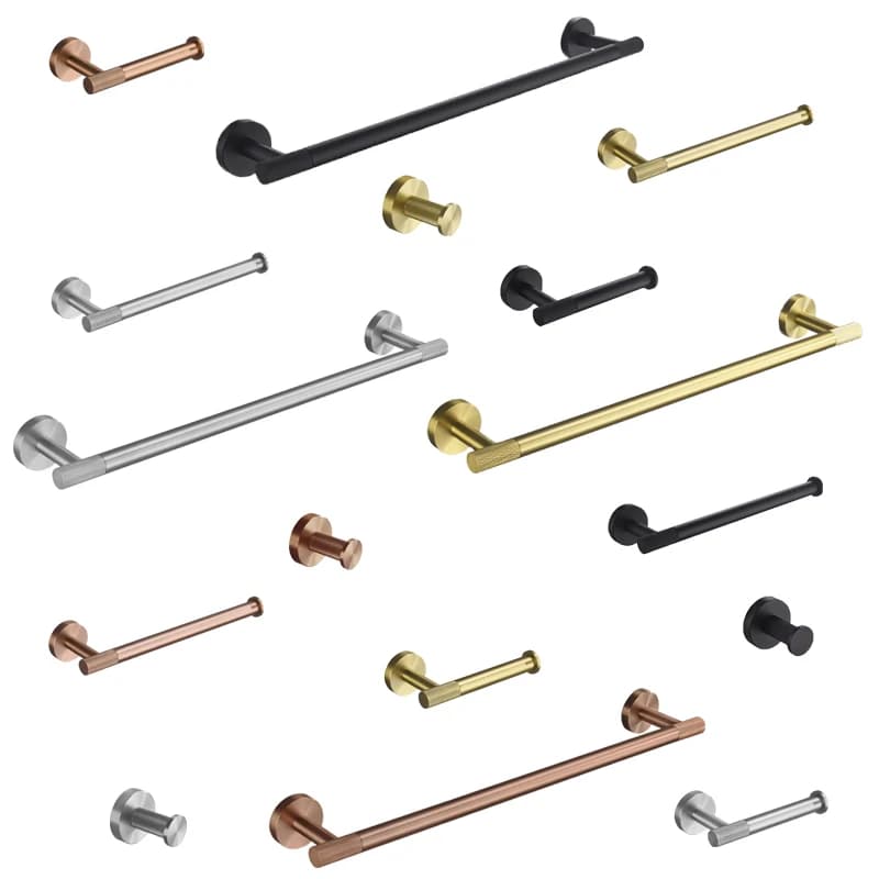 Bathroom Accessories Hardware Set Kit Towel Bar Wall Mount Toilet Paper Holder Hand Robe Hook Hanger Stainless Steel