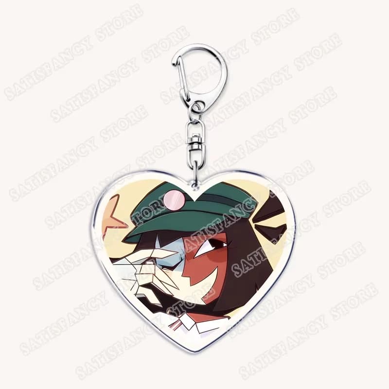Hot Game Love Keychains for Accessories Bag Ena Dream BBQ Coral Glasses Taski Maiden Keyrings Jewelry Gamer Fans Gaming Gifts