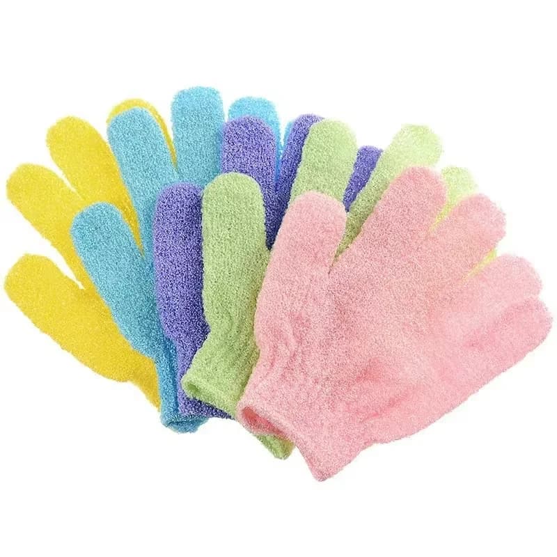 Exfoliating Bath Gloves and Back Scrubber Set