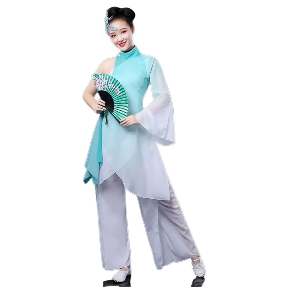 Chinese Dance Costume with Water Sleeves