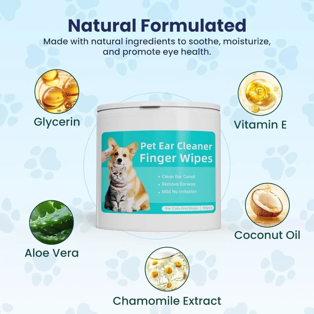 Dog Ear Wipes for Cleaning & Odor Removal
