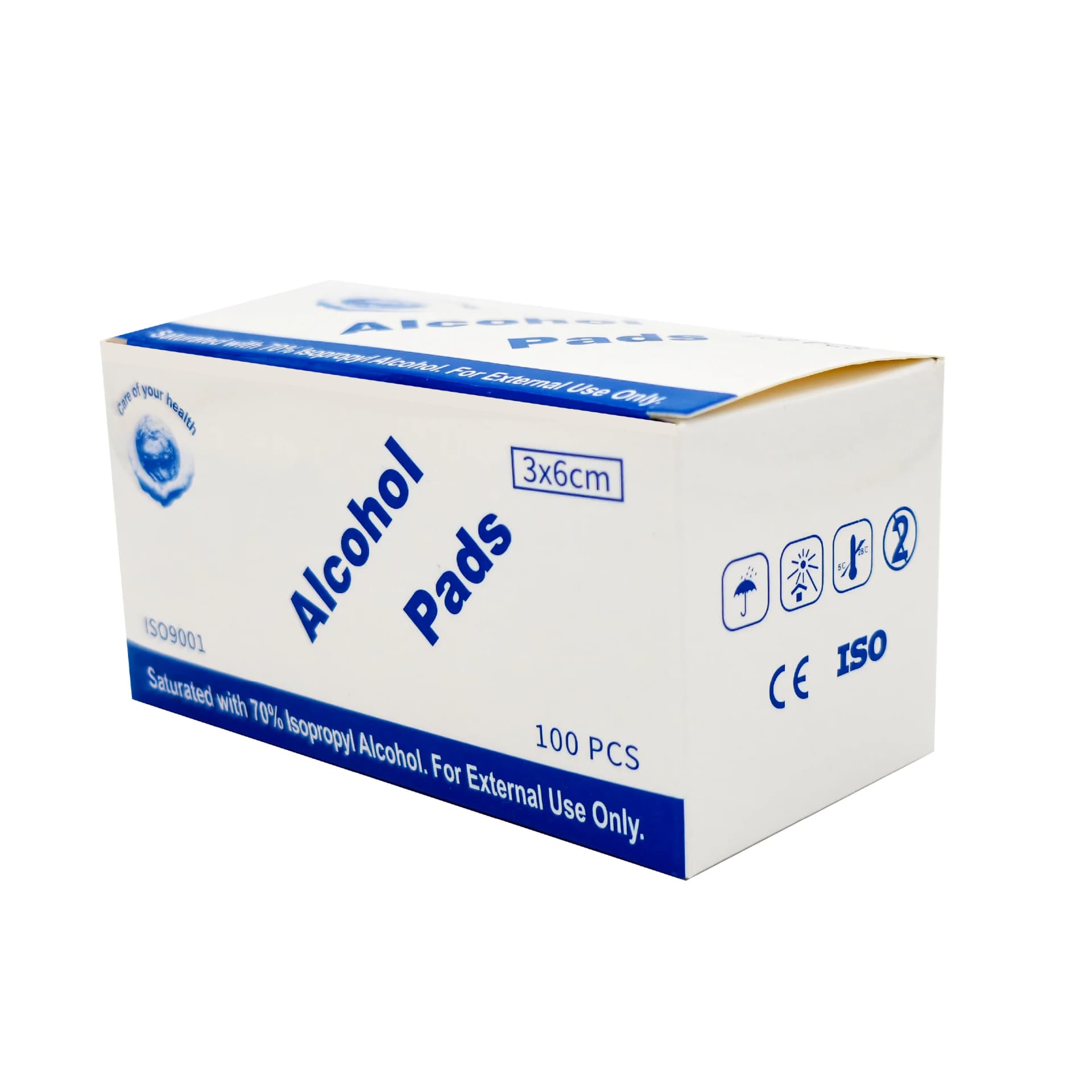 Isopropyl Alcohol Prep Pads 70% - 100 Count