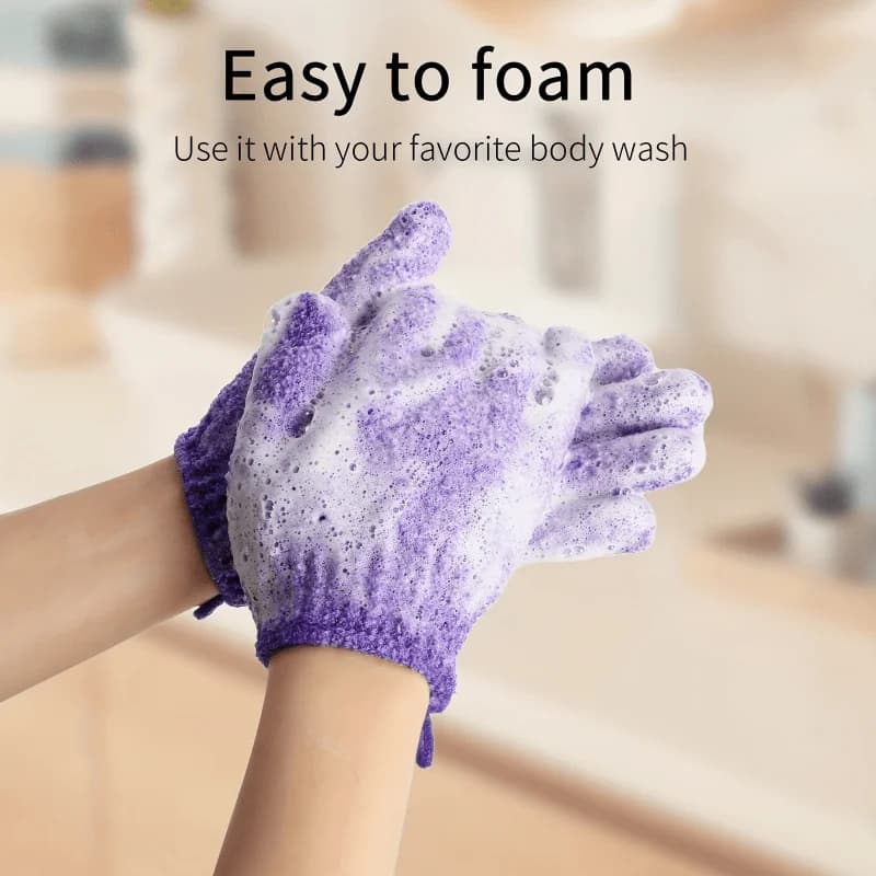 Exfoliating Bath Gloves Double-Sided