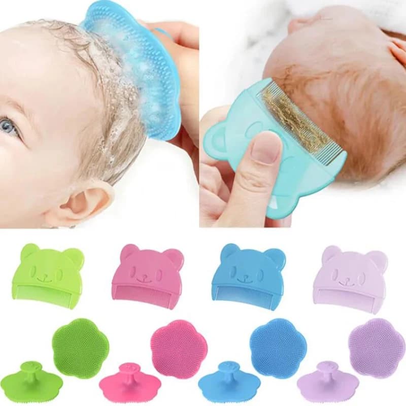Infant Soft Silicon Head Massager Comb