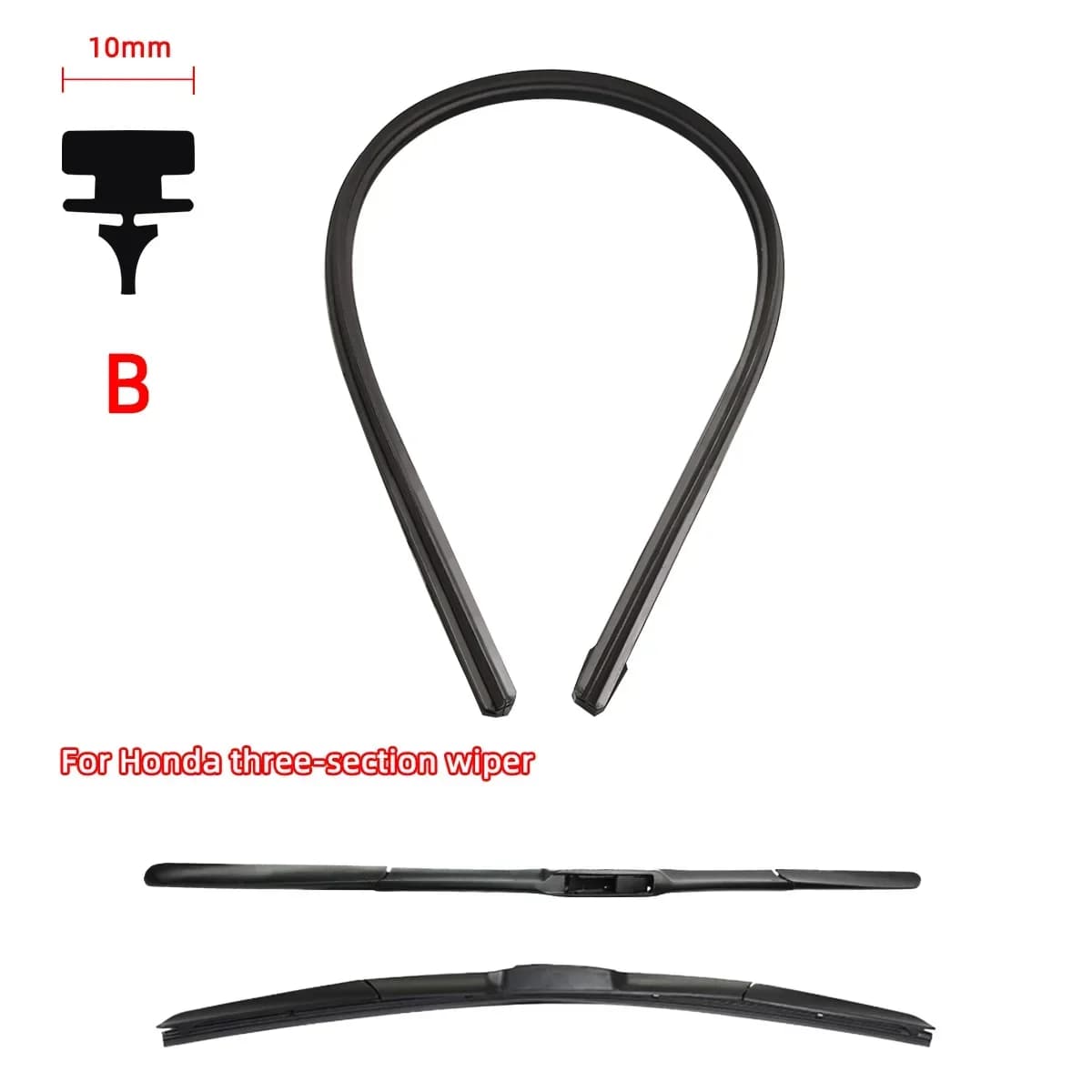 Universal Windshield Wiper Blade Refill Strips