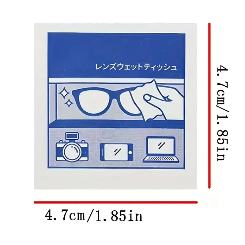 Disposable Glasses and Screen Cleaning Wipes