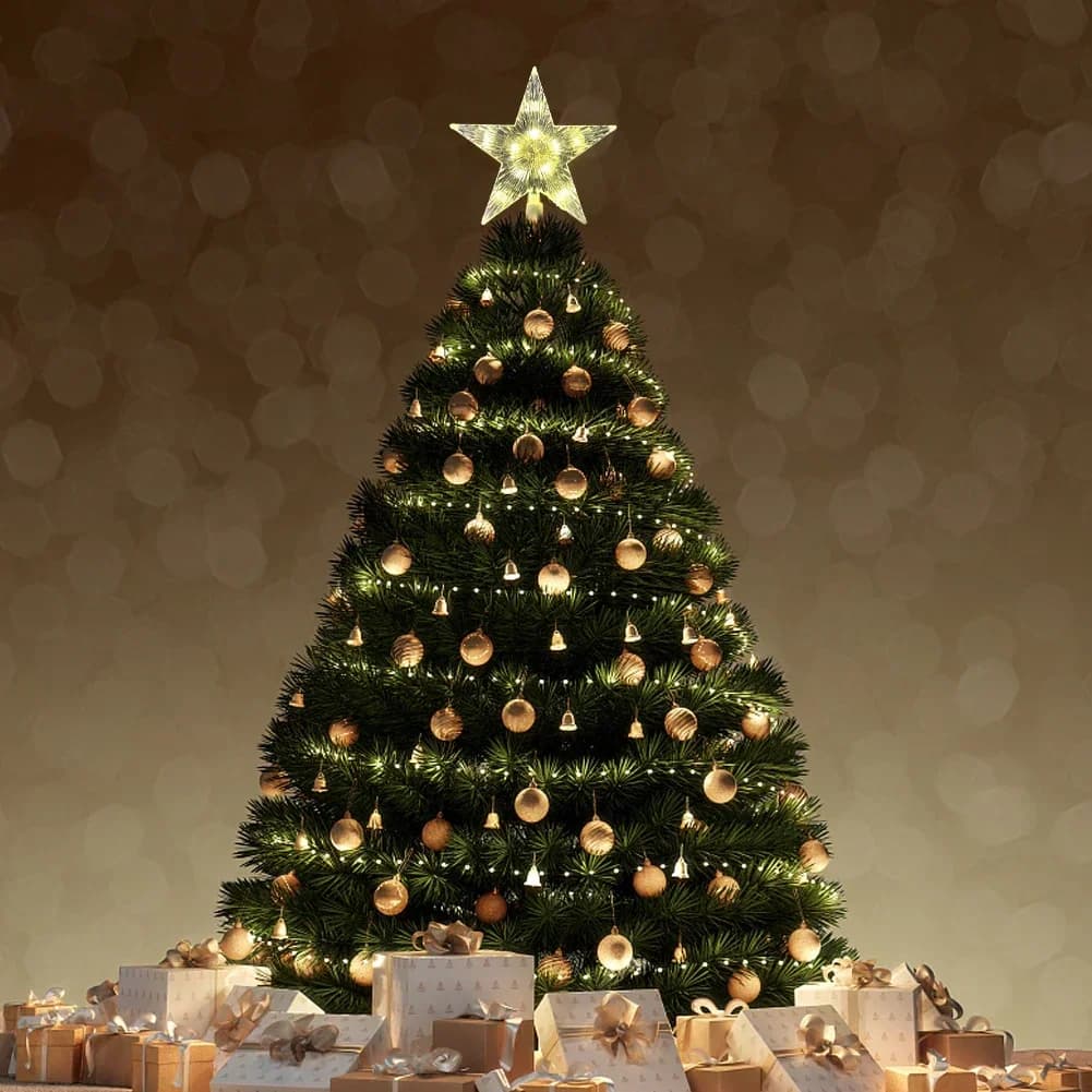 LED Christmas Tree Top Star Light