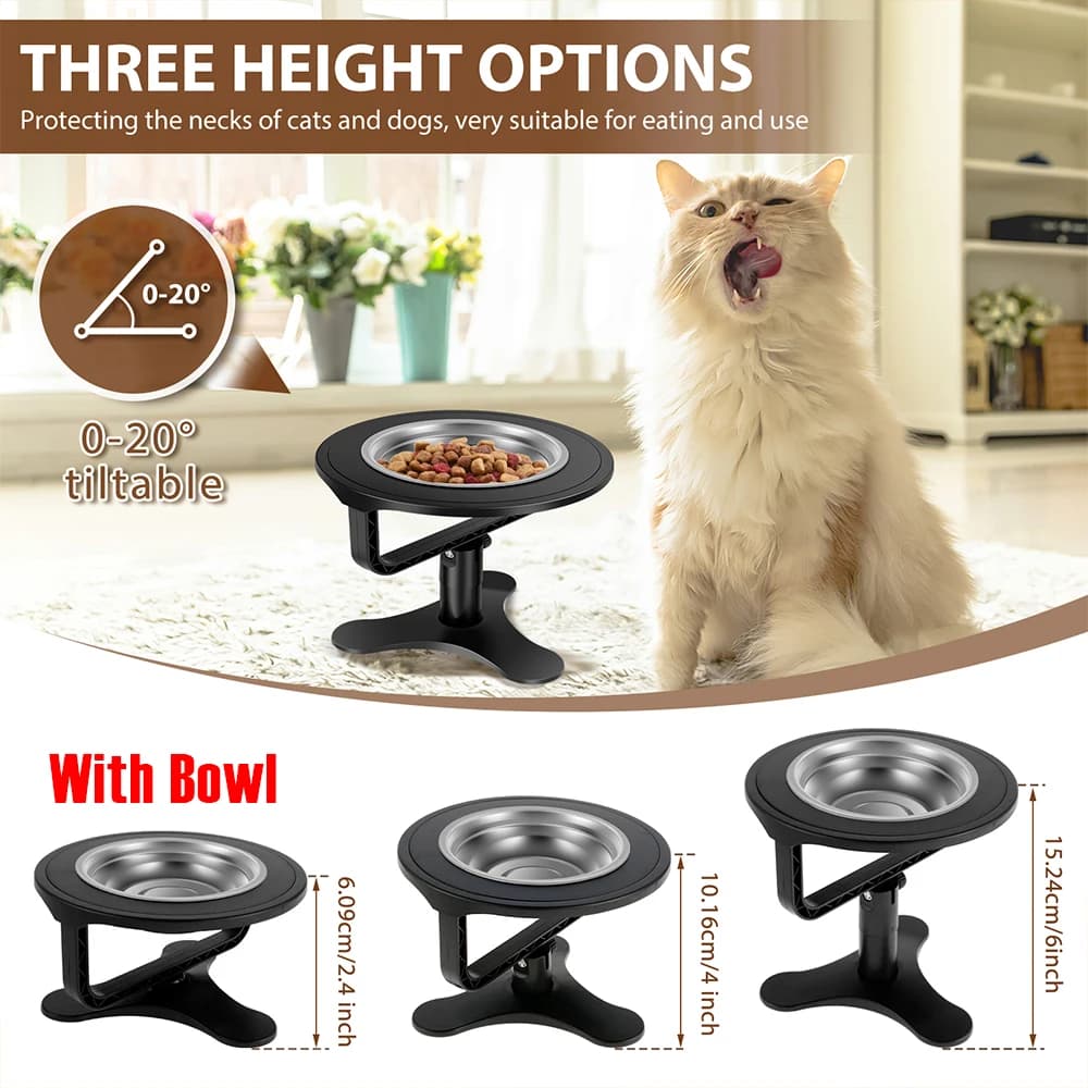 Adjustable Elevated Dog Bowl Stand