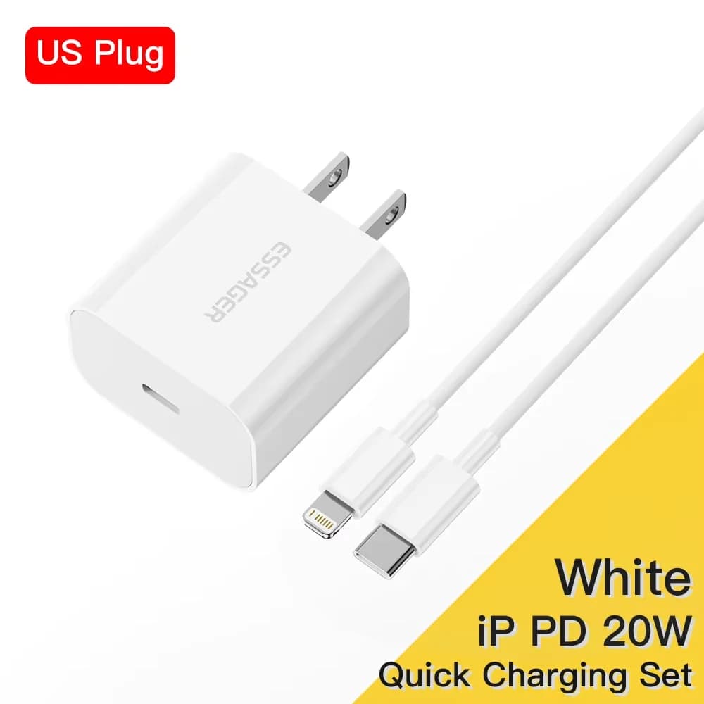 20W USB-C Fast Charger with Lightning Cable