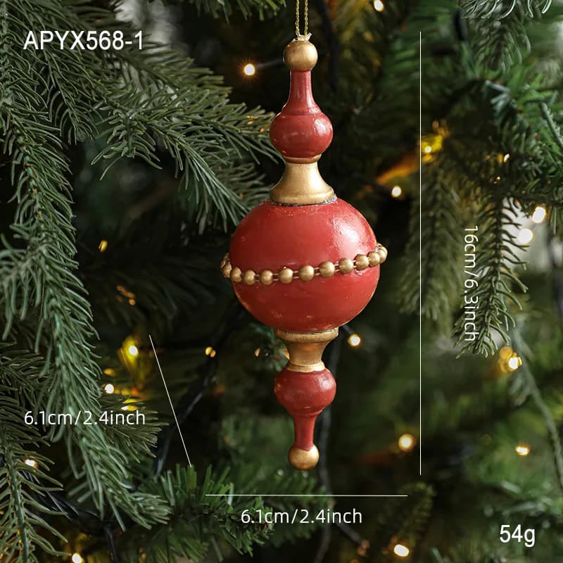 Wooden Acorn Christmas Ornament
