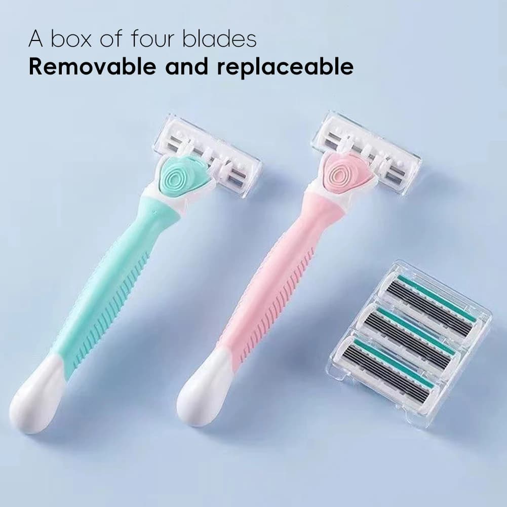 Women's Multi-Blade Razor With Replaceable Heads