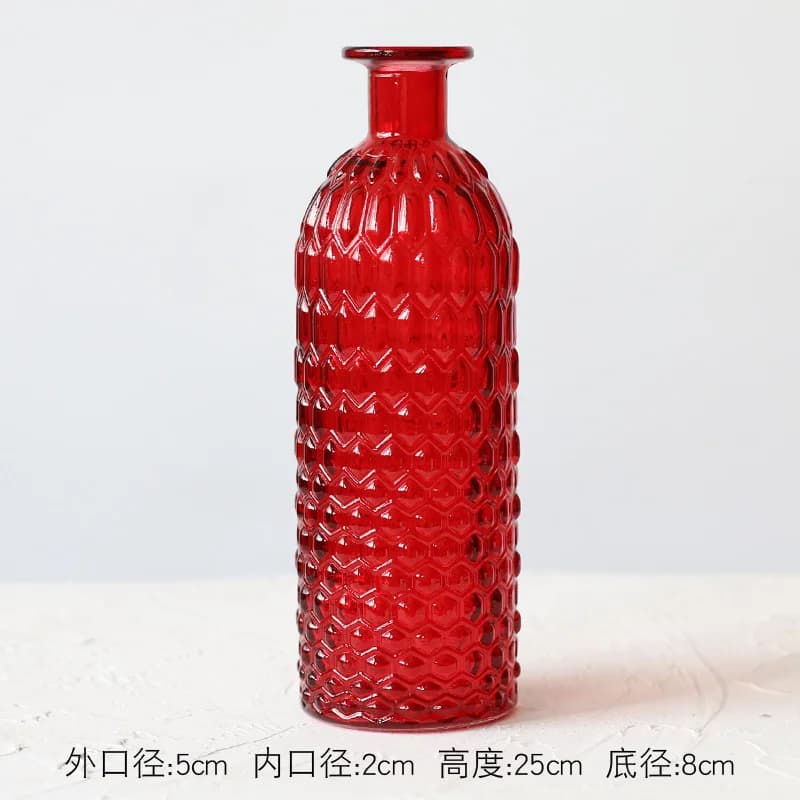 Glass Flower Vase for Table Decor
