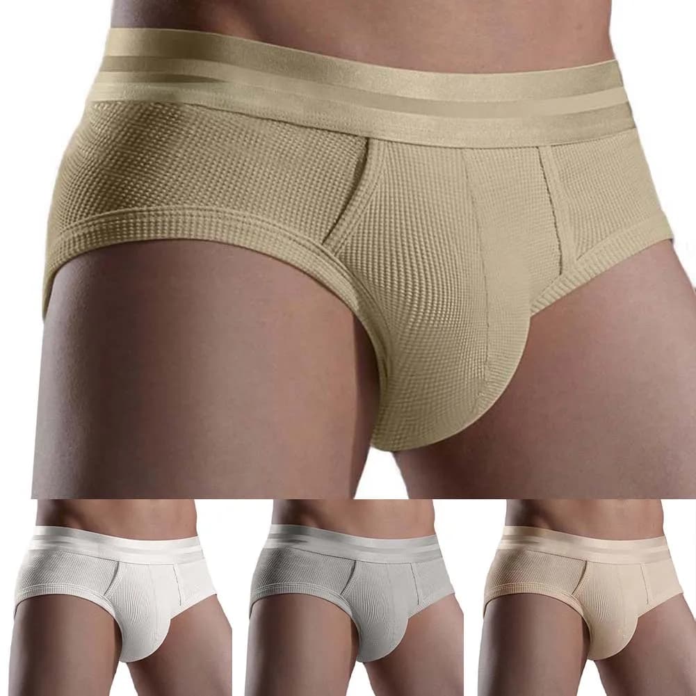Men's Waffle Briefs Lightweight Breathable