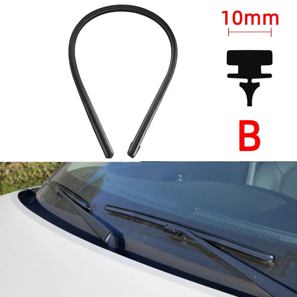 Universal Windshield Wiper Blade Refill Strips