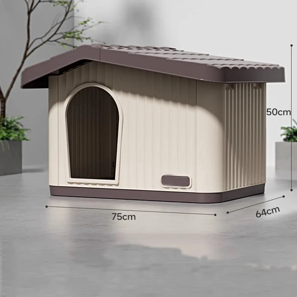 Weather-Resistant Outdoor Pet Shelter Kennel