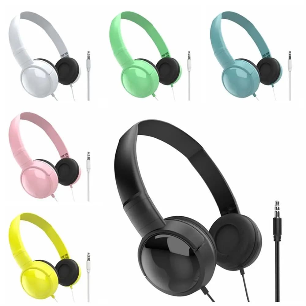 Over-Ear Stereo Headphones with 3.5mm Jack