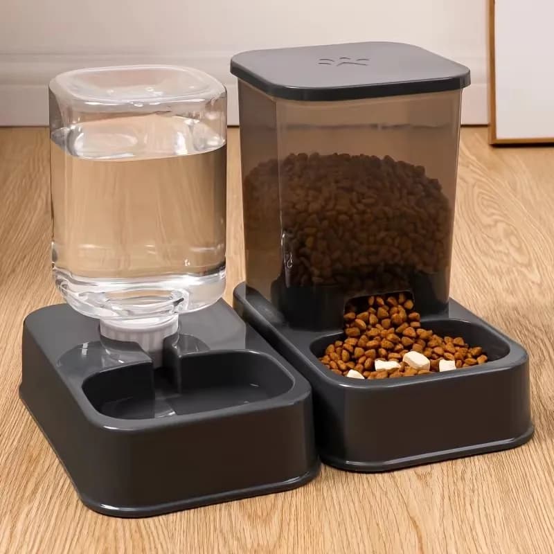 Automatic Portion-Control Pet Feeder with Water