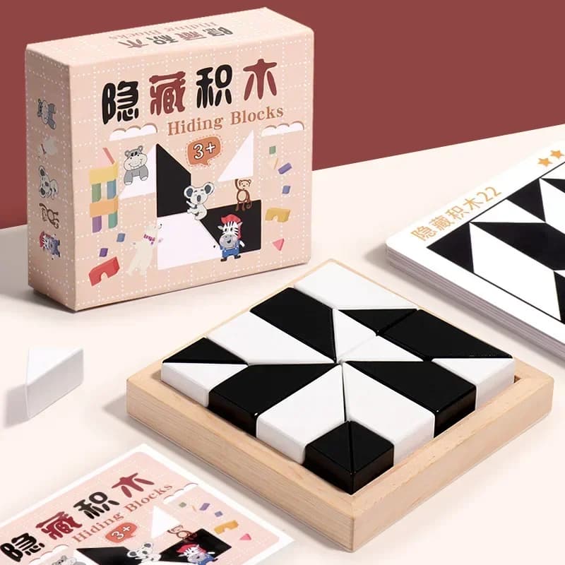 Wooden Blocks Puzzle Table Game