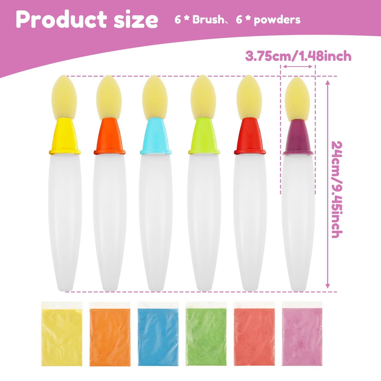 Chalk Paint Brush Set for Sidewalk Art