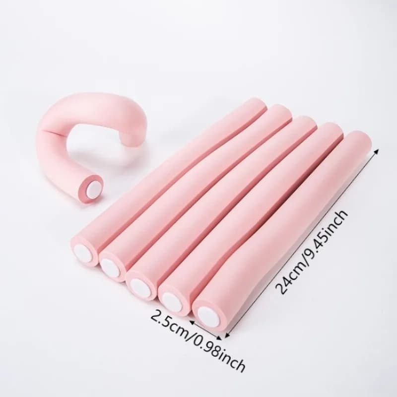 Oversized Non-Heat Curling Wands, 6-Pack