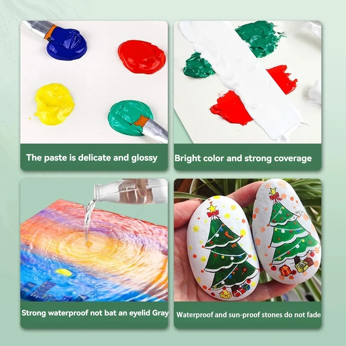 Acrylic Paint Set, 5ml Bottles, Non-Toxic