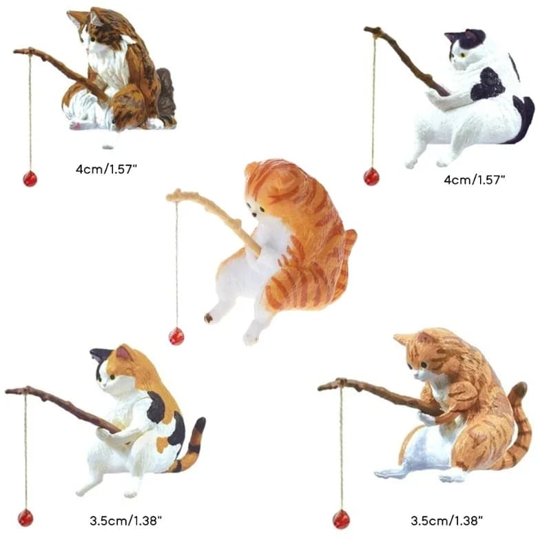Cartoon Fishing Ornament Aquarium Decoration