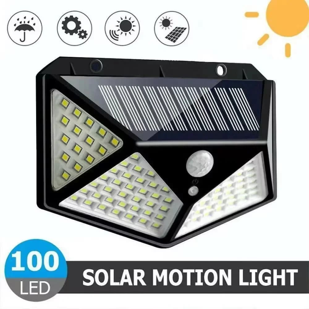 Solar Motion Sensor Garden Light with 100 LEDs
