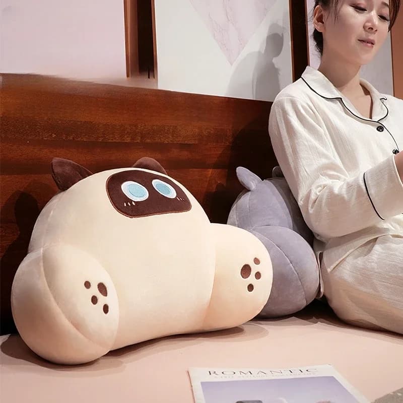 Thickened Cat Back Cushion Lumbar Support Pillow