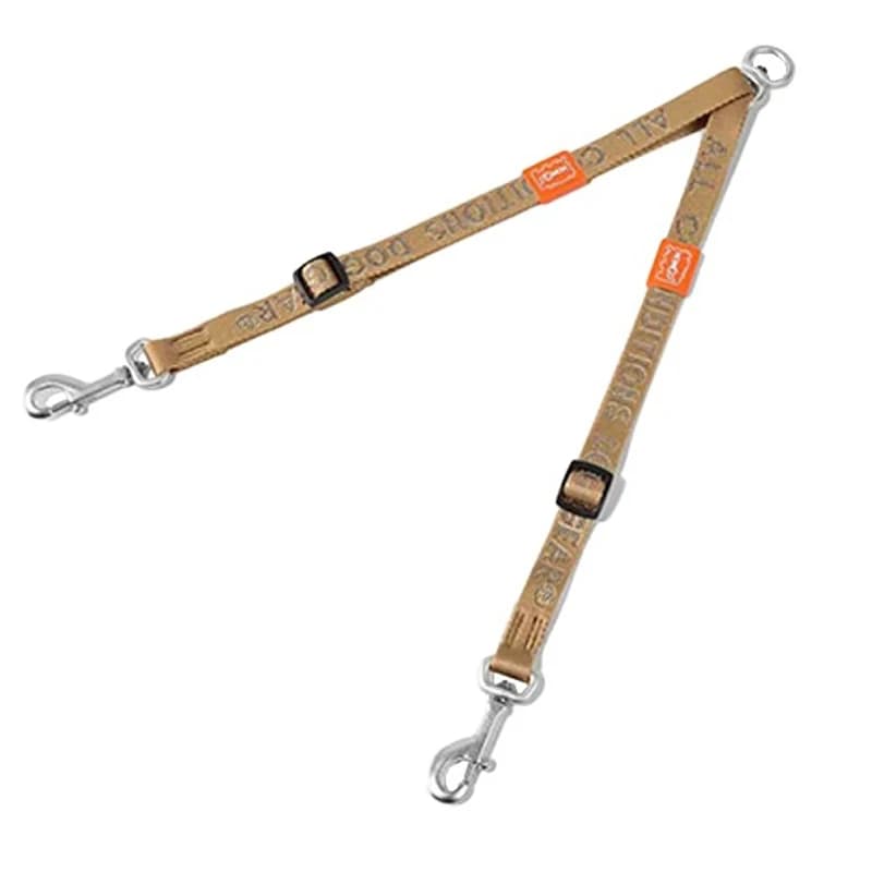 Dual Dog Leash Coupler with 360° Swivel