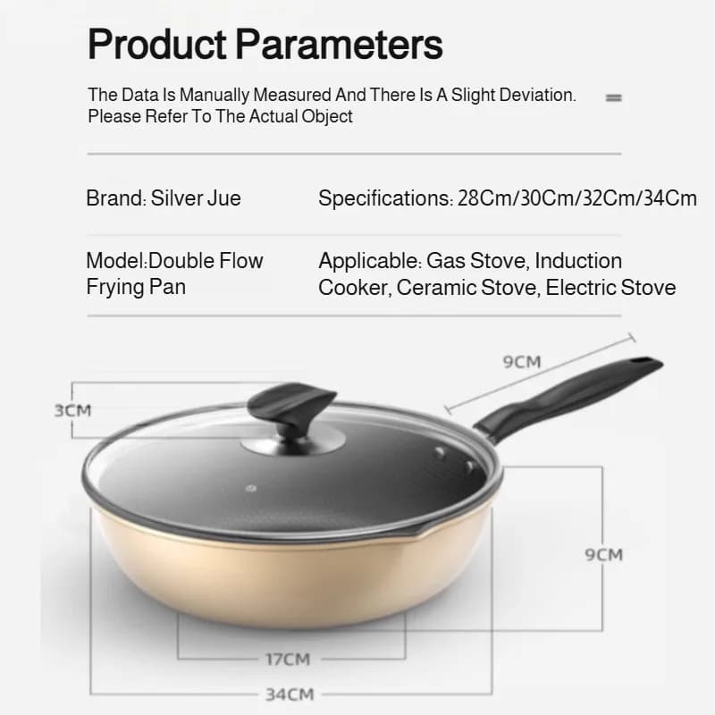 Honeycomb Nonstick Wok Frying Pan