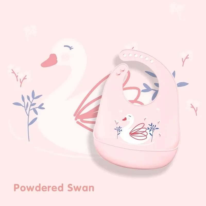 Silicone Waterproof Baby Feeding Bib Adjustable