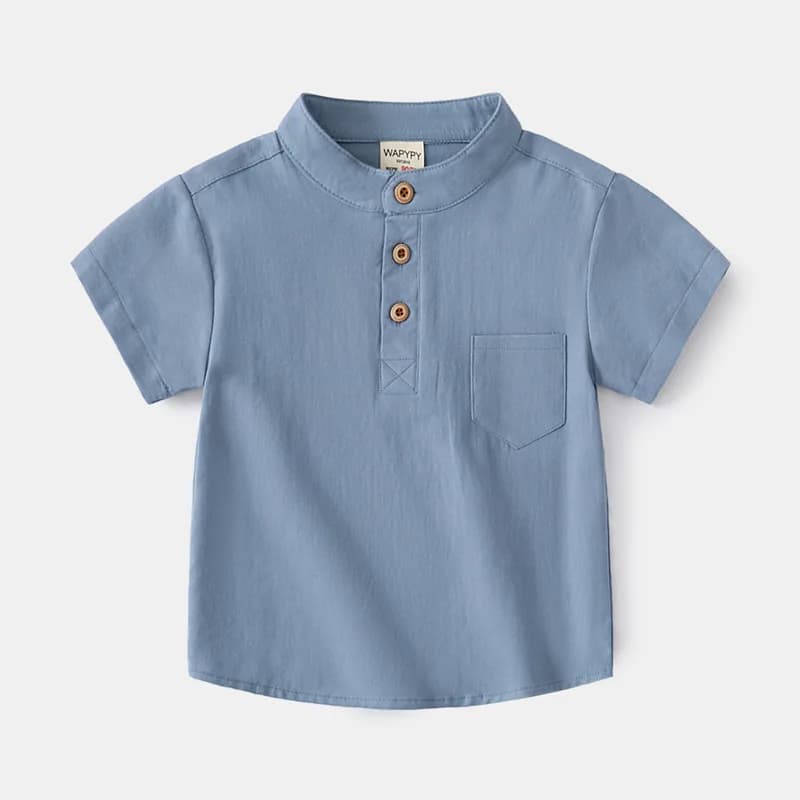 Kids Cotton Short Sleeve Shirt