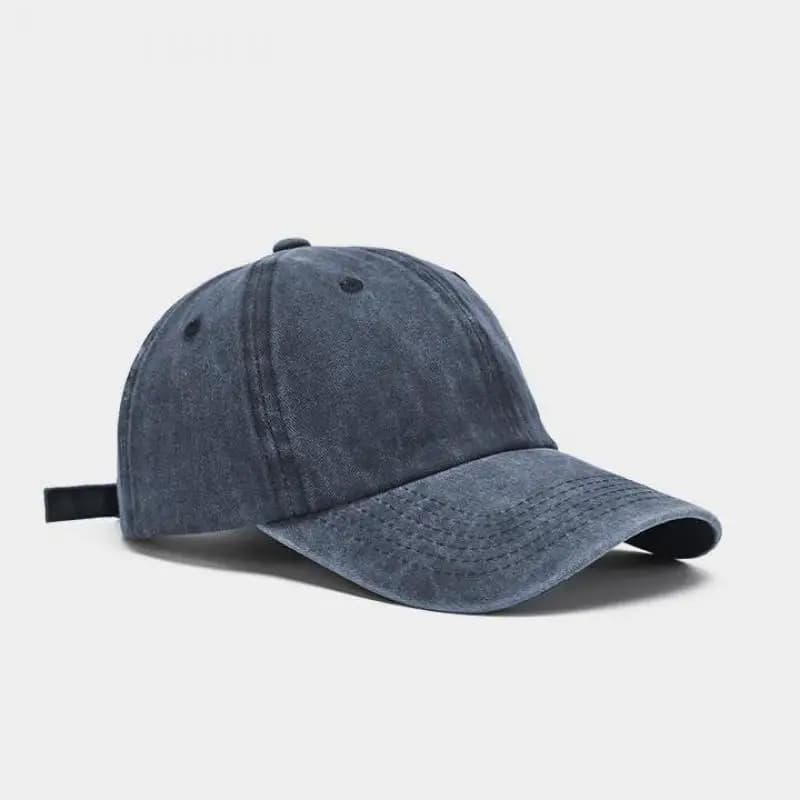 Washed Cotton Snapback Baseball Cap