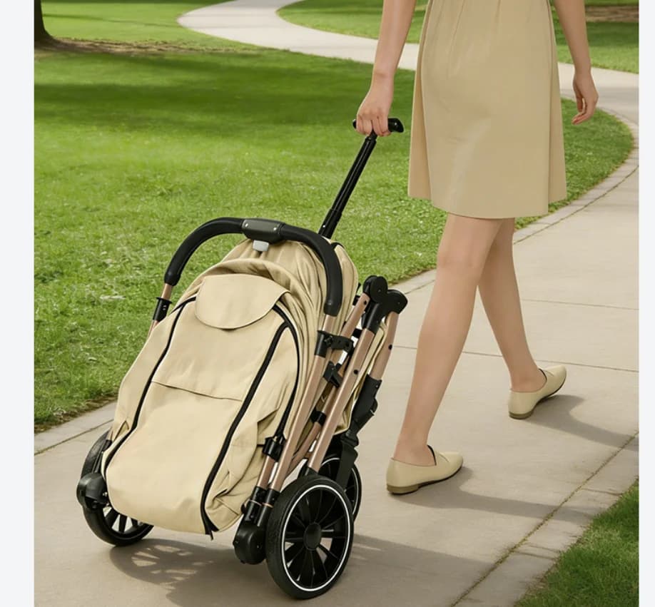 Folding Pet Stroller Portable Carrier Dogs Cats