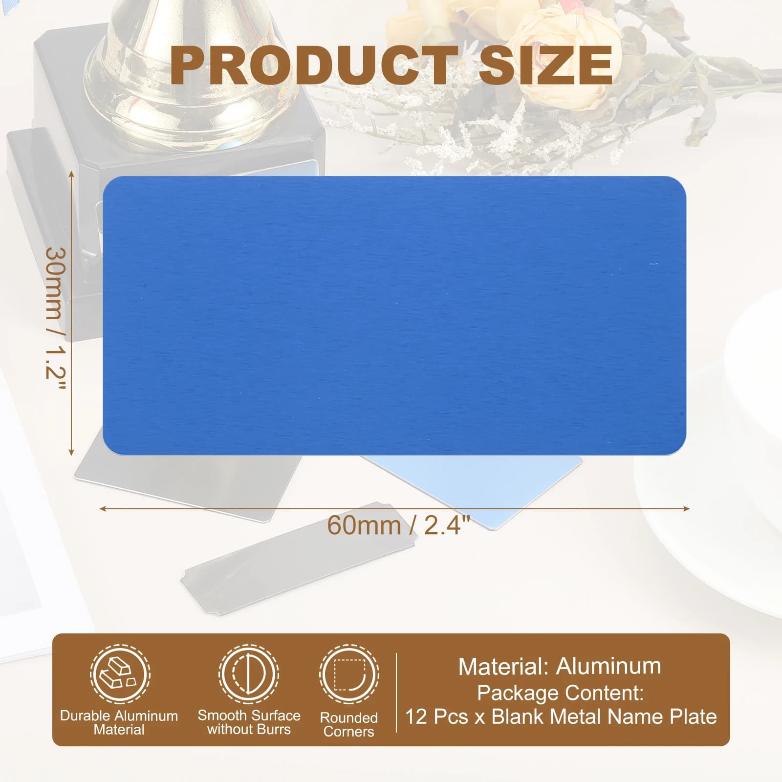 B 60x30mm 12Pcs