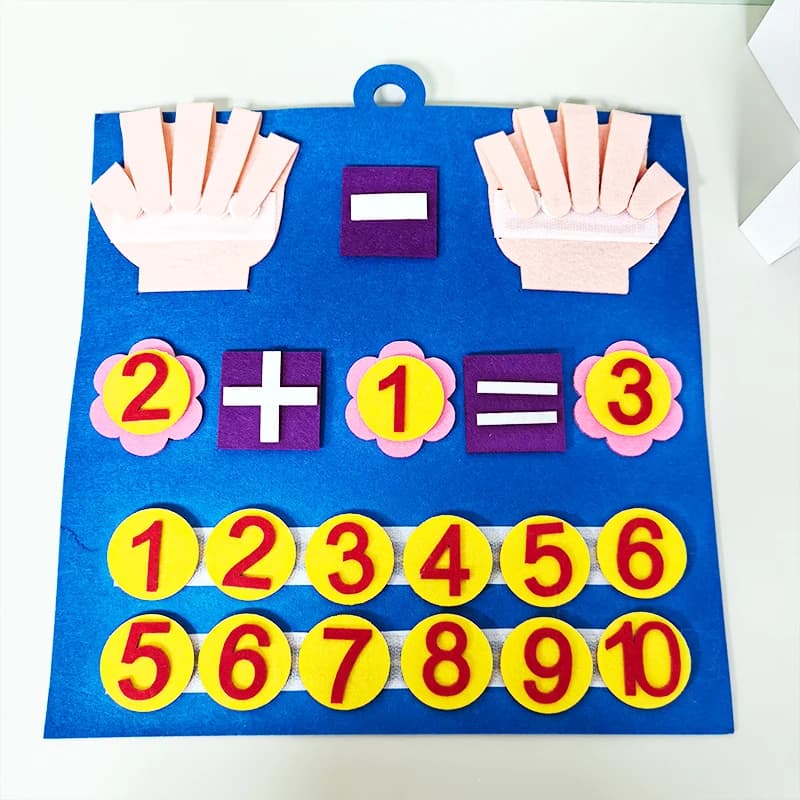 Children Early Education Enlightenment Cognitive Mathematics Busy Board Felt Board Montessori Toys Math for Kids Toys Gifts