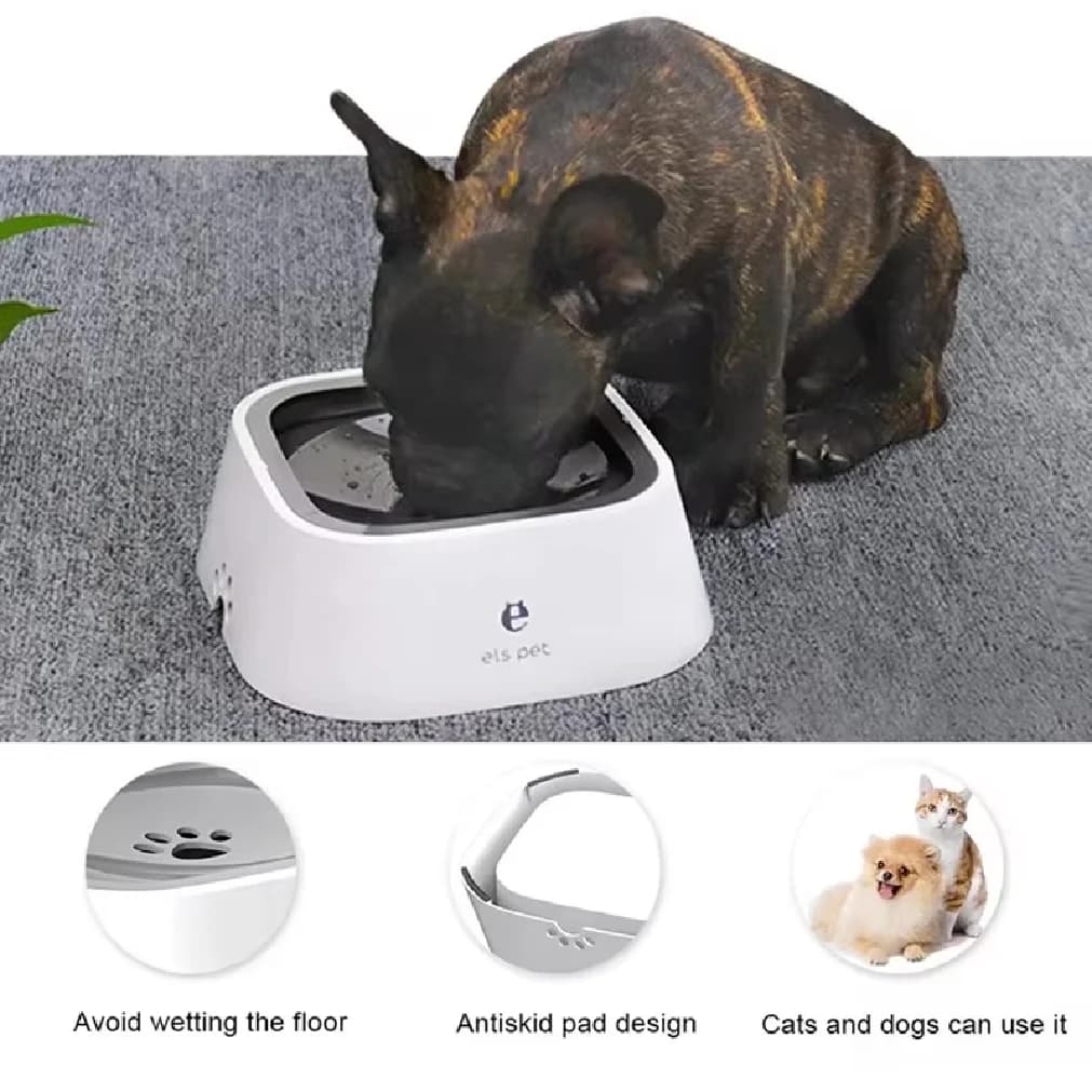 Anti-Spill Slow Water Bowl for Dogs and Cats