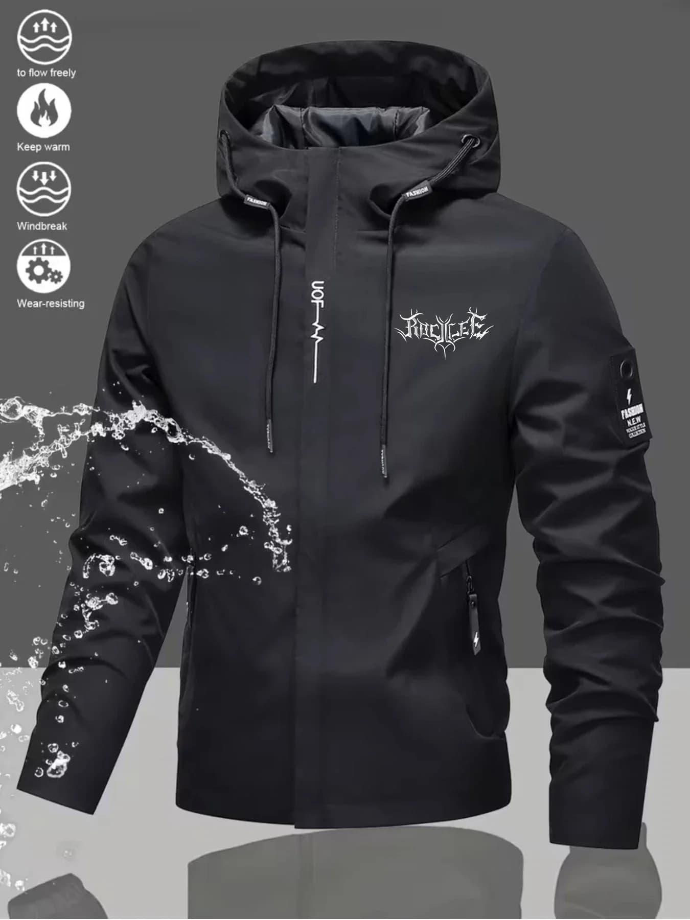 Men's Quirky Print Casual Jacket